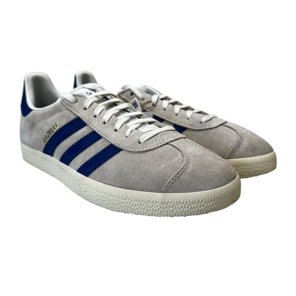 Adidas Gazelle A-Club Manchester United Cream Blue Shoes IH2633 Men's Size 8.5 - Picture 4 of 10
